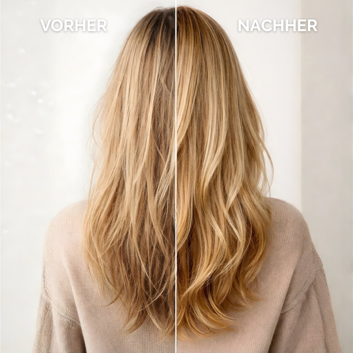 Stupfes Haar pflegen vorher nachher