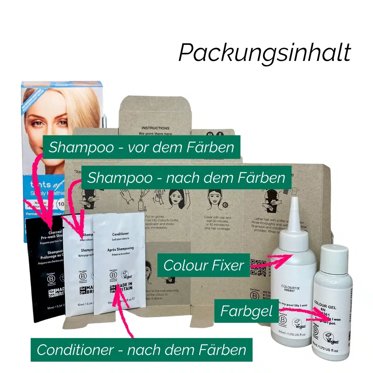 tints of nature Haarfarben Packungsinhalt 2